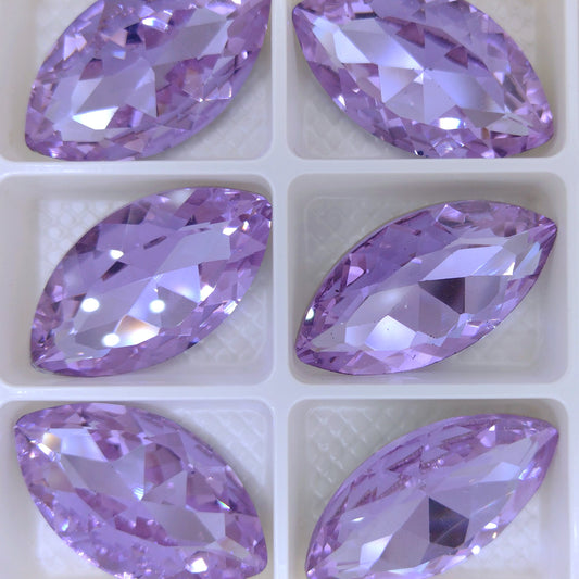 32x17mm Classical Navette in Violet (Aurora)