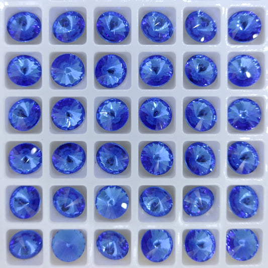 8mm rivoli in Sapphire (Aurora)