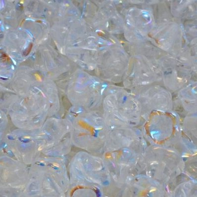 15 x Bell Flower in Crystal AB (8x6mm)