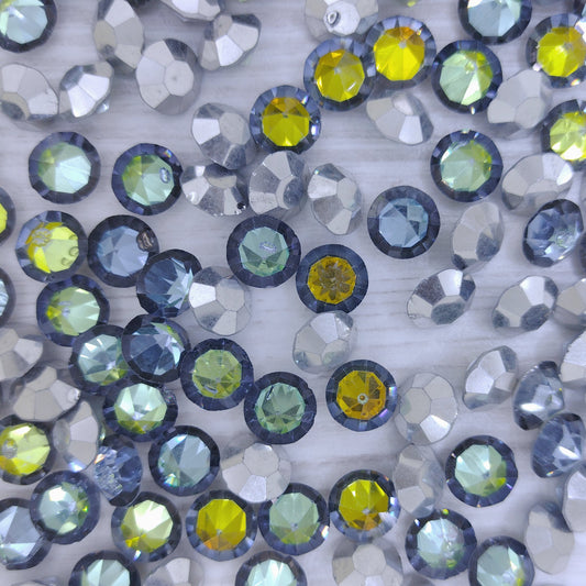 10 x 8mm dentelles in Backlit Tequila (Vintage Czech)