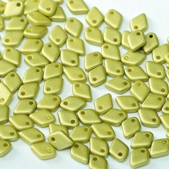 5g Dragon Scale beads in Metallic Chartreuse