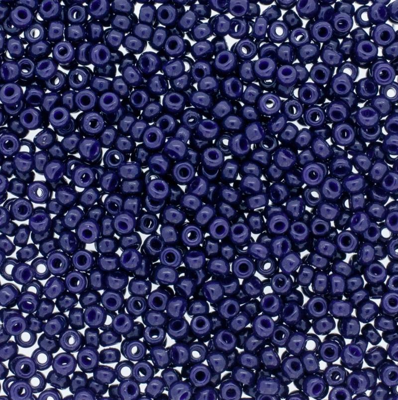 4494 - 25g Size 15/0 Miyuki seed beads in Duracoat Dyed Dark Navy Blue