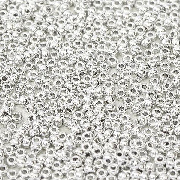 55006 - 10g Size 8/0 Miyuki seed beads in Labrador Silver