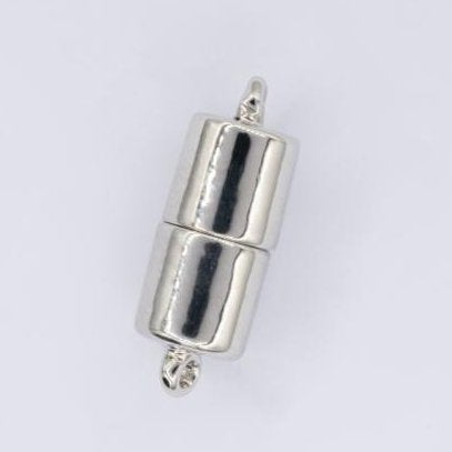 Neumann White Bronze magnetic clasp with 1 row 14637 - 14x7mm