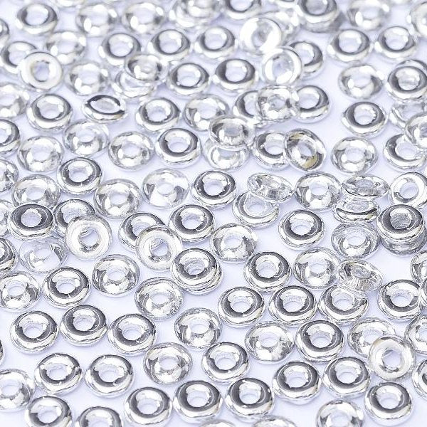 5g O beads in Crystal Silver