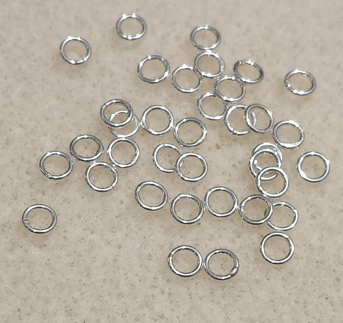 4mm soldered jump ring in Sterling Silver (UK Production)