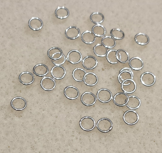 4mm soldered jump ring in Sterling Silver (UK Production)
