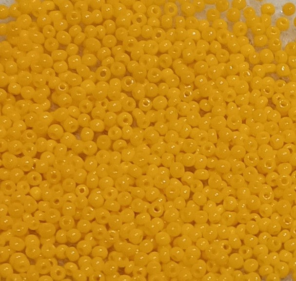 5g Size 16/0 Preciosa seed beads in Light Orange