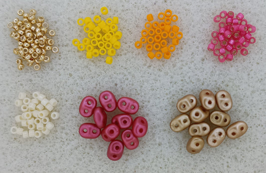 PRE ORDER Bead Kit  - Jean Power's Summer 2026 Beadalong in Yellow, Orange and Red