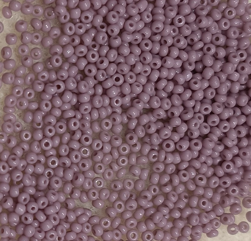 5g Size 16/0 Preciosa seed beads in Mauve