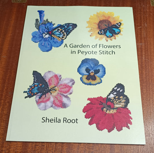 Paperback book - A Garden of Flowers in Peyote Stitch by Sheila Root