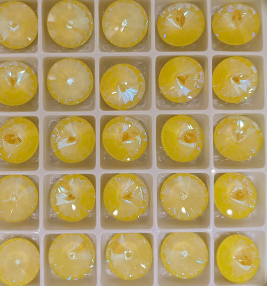 12mm rivoli in Crystal Sunshine Delite (Aurora)