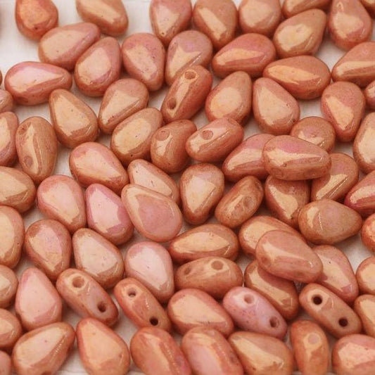 20 x Round DropDuo in Chalk White/Gold Lustre