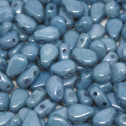 20 x Round DropDuo in Chalk White/Baby Blue Lustre