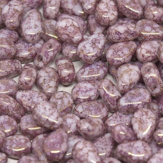 20 x Round DropDuo in Terracotta Purple