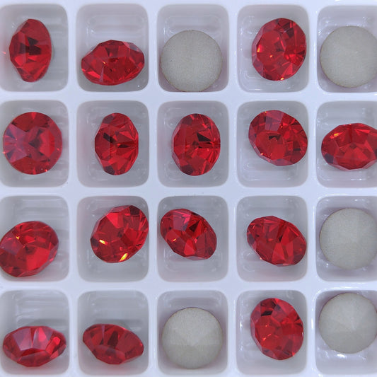 SS39 or 8.3mm Chaton Maxima in Light Siam (Preciosa)