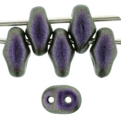 10g Superduo beads in Metallic Antique Violet