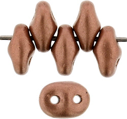 10g Superduo beads in Metallic Bronze Copper