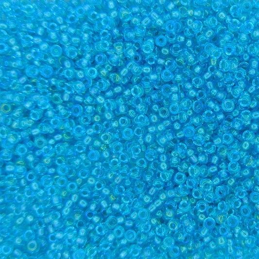 1822 - 10g Size 11/0 Miyuki seed beads in Fancy lined Aqua