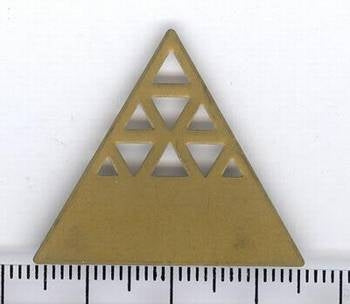 M36 - 3.2cm triangle in Brass (1950s)