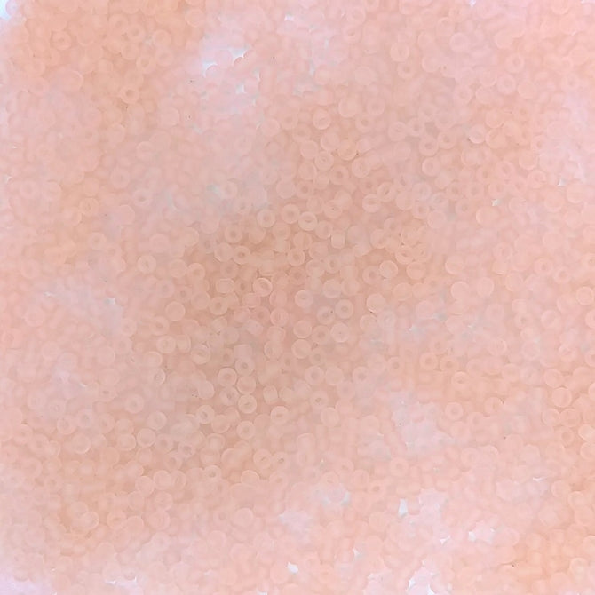 0155F - 10g Size 11/0 Miyuki seed beads in Matt Pale Pink
