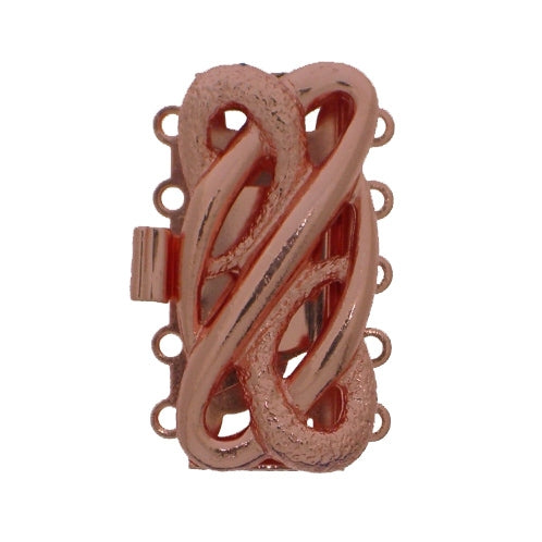 Claspgarten Copper clasp with 5 rows 14359 - 25x12mm