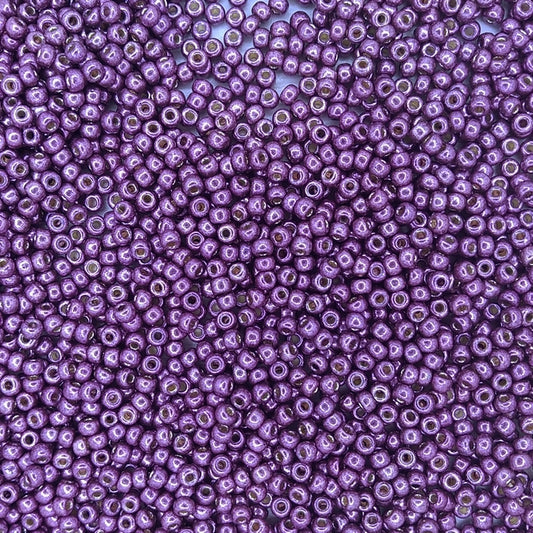 4220 - 10g Size 8/0 Miyuki seed beads in Duracoat Galvanised Eggplant