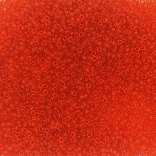 0139 - 5g Size 15/0 Miyuki seed beads in Transparent Tangerine