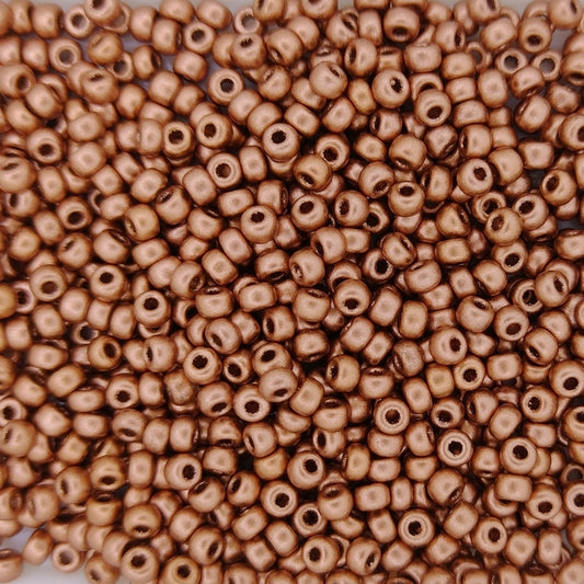4589 - 10g Size 8/0 Miyuki seed beads in Vintage Copper