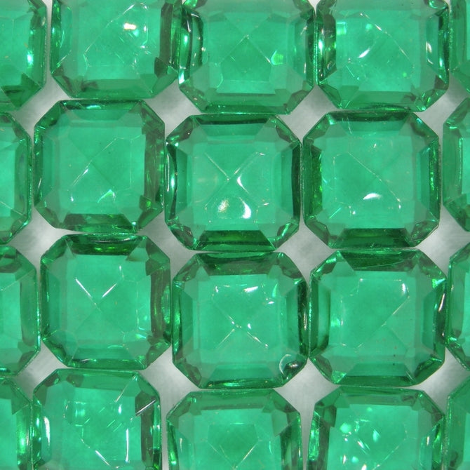 Cab43 - 16mm square cabochon in Green