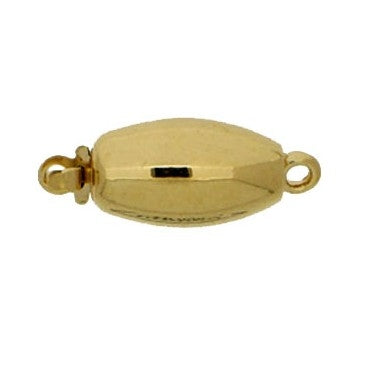 Claspgarten Gold clasp with 1 row 14581 - 12x7mm