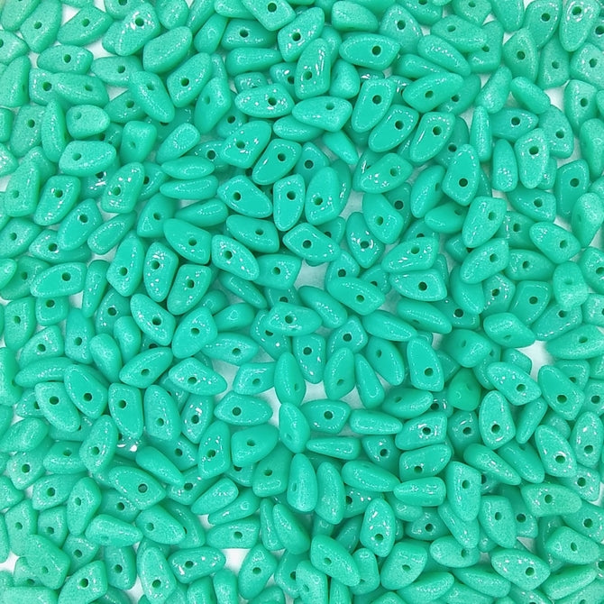 50 x CzechMate prongs in Opaque Turquoise