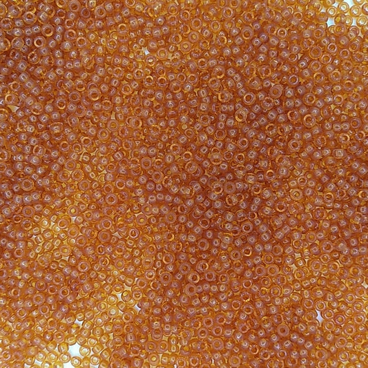 0133 - 10g Size 11/0 Miyuki seed beads in Transparent Topaz