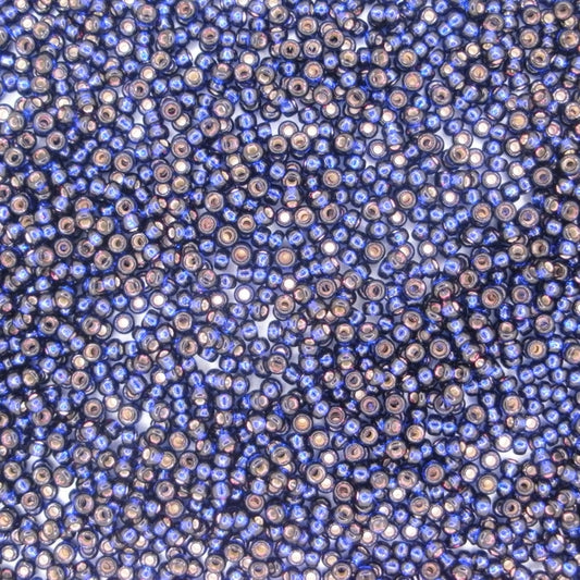 1426 - 10g Size 11/0 Miyuki seed beads in Silver lined Dark Purple