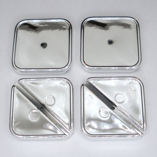 Silver base for 17mm Square Luna Soft Cabochon