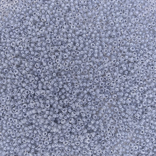 0240 - 50g Size 11/0 Miyuki seed beads in Fancy lined Pearl Grey