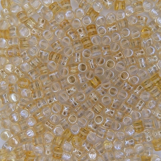 50 x diabolo beads in Crystal Blond Flare