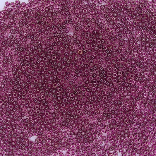 2236 - 10g Size 11/0 Miyuki seed beads in Transparent Raspberry Lustre