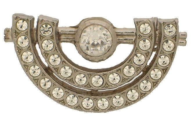 45274 - Claspgarten Silver Brooch - 27x16mm