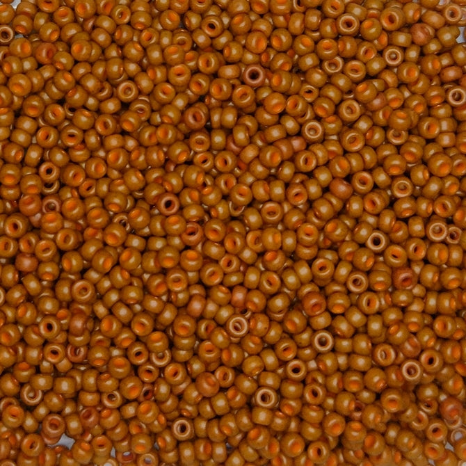 2043 - 50g Size 11/0 Miyuki seed beads in Special dyed Chocolate Brown