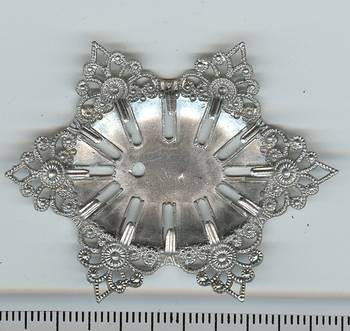 M40 - 5.5x4.2cm filigree oval in Silver (1950s)