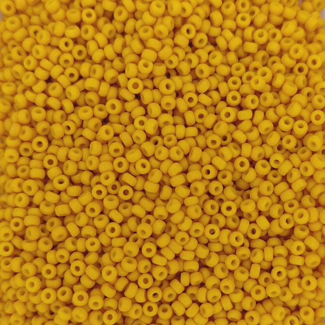 2311 - 50g Size 11/0 Miyuki seed beads in Matt Opaque Canary