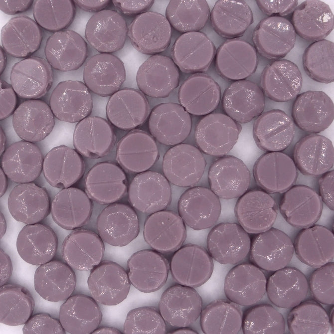 10 x 8mm faceted nailhead beads in Purple (1920s)