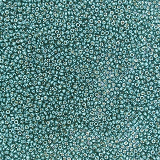 4217 - 10g Size 11/0 Miyuki seed beads in Duracoat Galvanised Seafoam