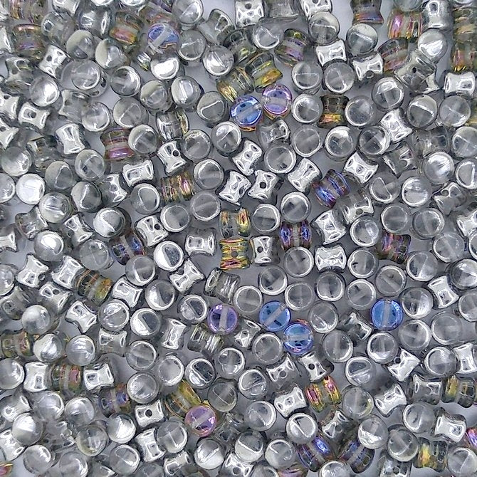50 x diabolo beads in Crystal Volcano