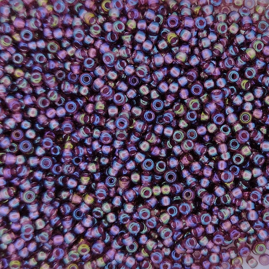 3749 - 10g Size 11/0 Miyuki seed beads in Fancy lined Old Rose