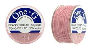 PT-50-5 - 50 yards of Toho One-G beading thread in Pink