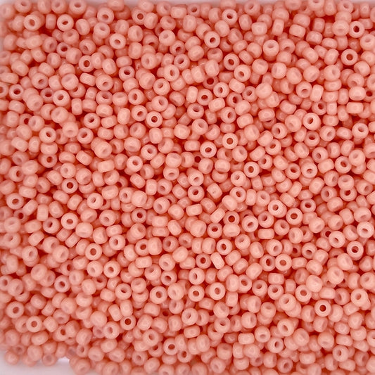 4462 - 50g Size 11/0 Miyuki seed beads in Duracoat Opaque Dark Salmon