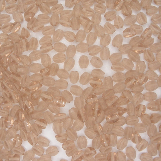 50 x pinch beads in Champagne Lustre (3x4.5mm)