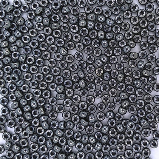 0451 - 10g Size 8/0 Miyuki seed beads in Gunmetal